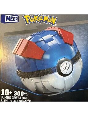 NEW Mega Construx Large Great ball Pokemon Mega Bloks Free Shipping Open Box